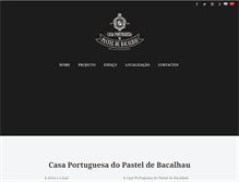 Tablet Screenshot of pasteisdebacalhau.com